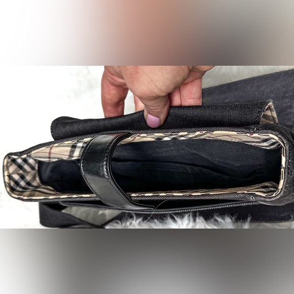 Burberry Nova Check & Denim Crossbody Bag EUC, includes Burberry Dust Bag - Picture 8 of 16